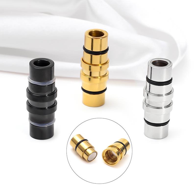Magnetic Buckle Stainless Steel & Silicone Bracelet Connector for DIY Jewelry