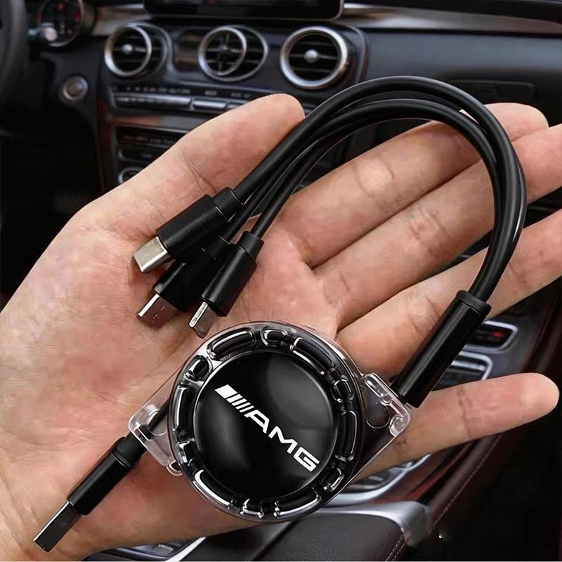 3-in-1 Micro Data Wire USB Type C Fast Charger For Mercedes Benz AMG W203 W205 W206 W211 W220 W212 W201 W210 W140 W169 GLE GLC ETP7