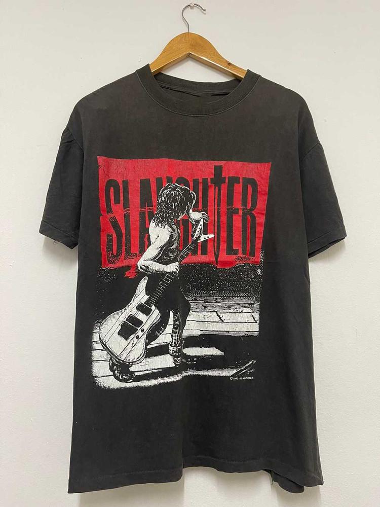 Slaughter Band The Wild Life Rock Heavy Cotton T-Shirt Full Size BT193 Unisex T-Shirt XXXL