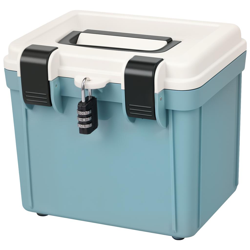 Combination Safe Box Large Capacity Document Safe Box with Combination Lock Portable Locking Organizer for Home Office Traveling