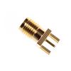 10Pcs Sma Female Jack Pcb Edge Mount Solder 0.062'' Rf Adapter Connector