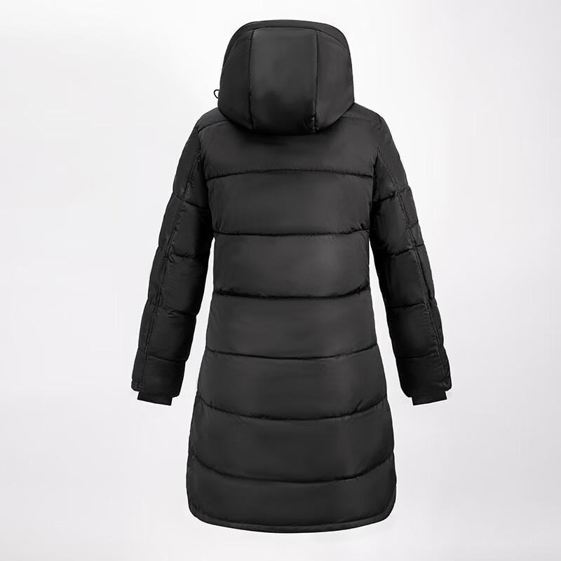 Cappotto imbottito con cappuccio di media lunghezza da donna Trojeman