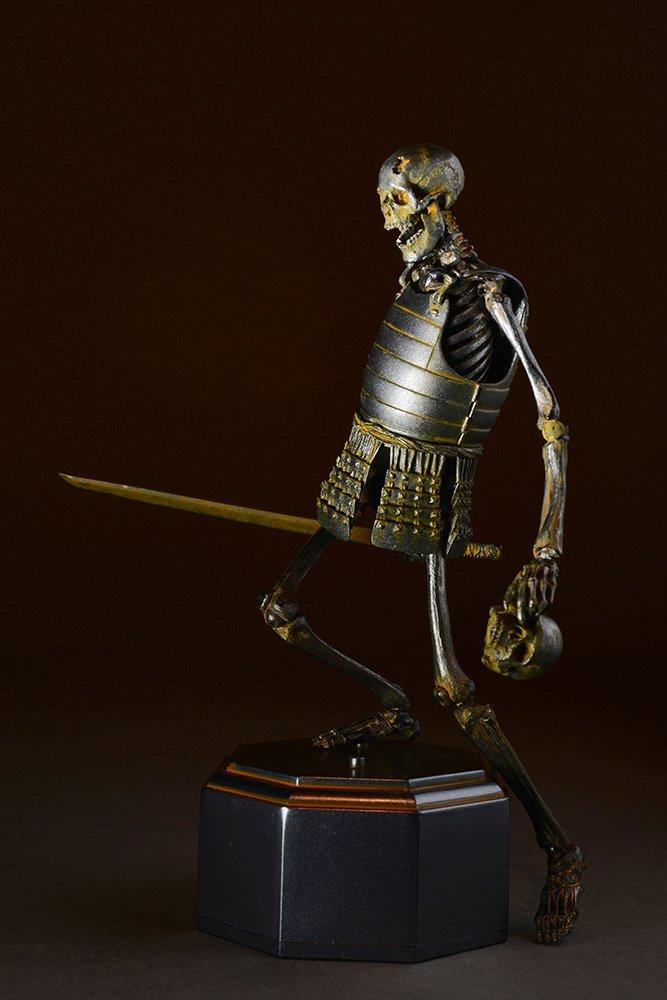 Takeya-style Articulated Figure: Skeleton Warrior (Rust-finished), Approx. 150mm, PVC & ABS, Painted, Movable Figure, KT-009