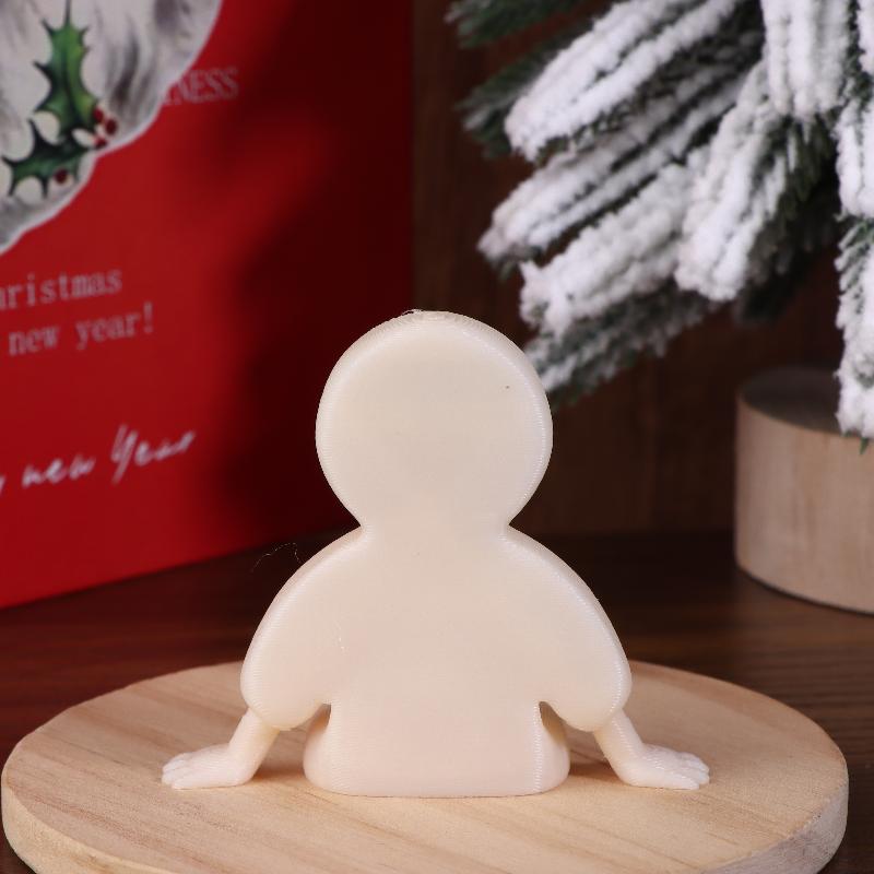 

3D-друковані милі фігурки пряникового чоловічка, іграшки на шарнірах, статуетка, прикраси для столу, різдвяний подарунок