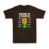 Anatomy Of A Pineapple Swinger Funny Upside Down Pineapple Novelty Unisexs TShirt