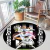 Former FC Barcelona player Cristiano Ronaldo plays for Al-Nassr FC round rug Home Soft Decorative Anti slip Table and Chair Carpet H18