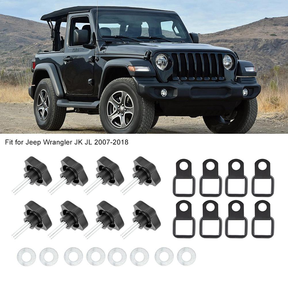 Auto Dach Schraube Zug Schnalle Kit Zubehör Passend für Jeep Wrangler JK JL 20072018 2 Türer