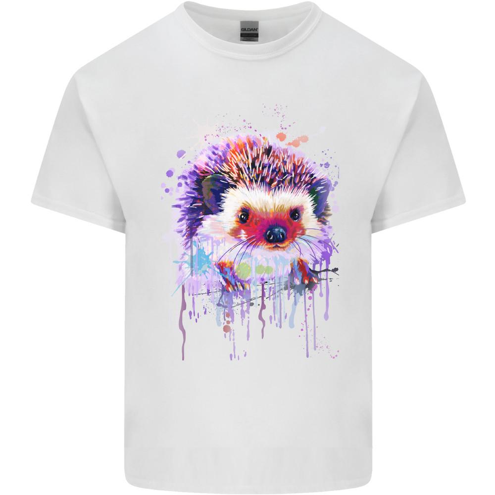 Hedgehog Watercolour Mens Light Cotton T-Shirt Unisex T-Shirt M