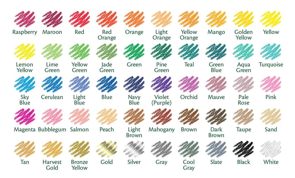 Crayola Colored Pencils, 50 Colors, Vivid Colors, 684050 (Authentic Product)