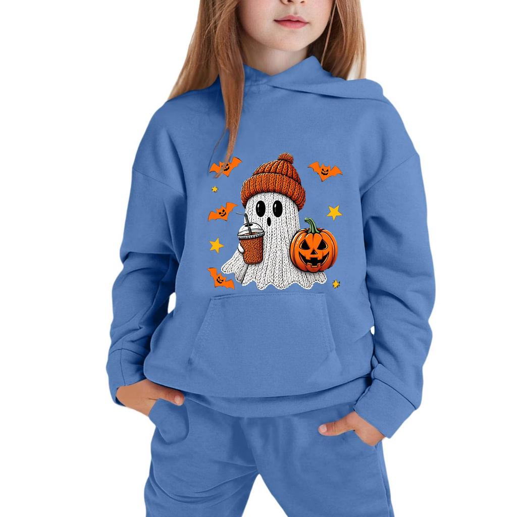 Children's Hoodie with Halloween Print for Casual Wear