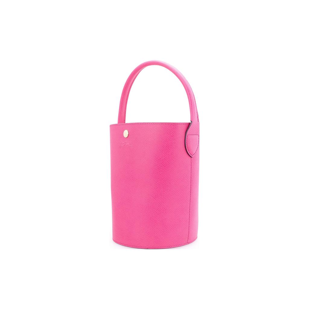 Longchamp Épure 17 Snap Closure Short Handle Leather Bucket Bag Small Women handbags Purple Red 10161HYZ319