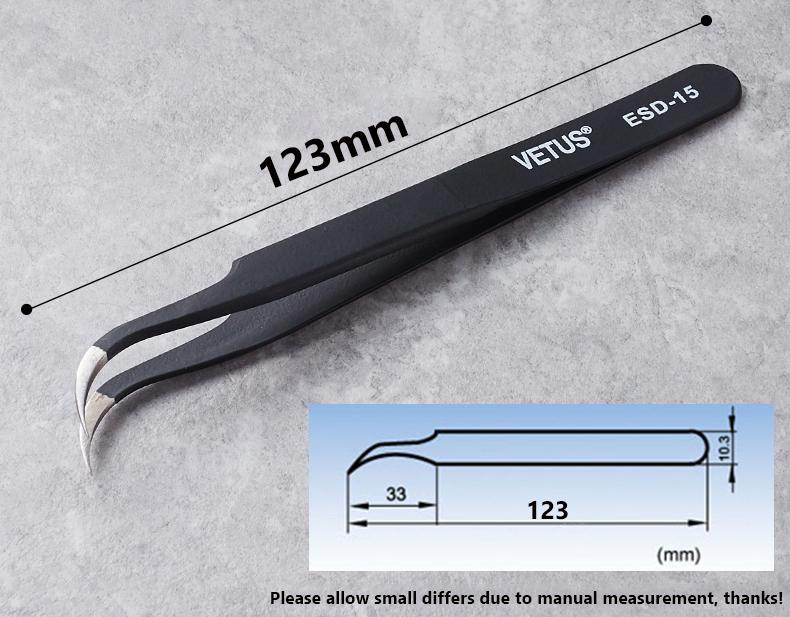 

1Pcs Good Quality Stainless Steel Multi Kind Tweezers Anti-static for Beads Diamond etc Jewelry Accessories Tools