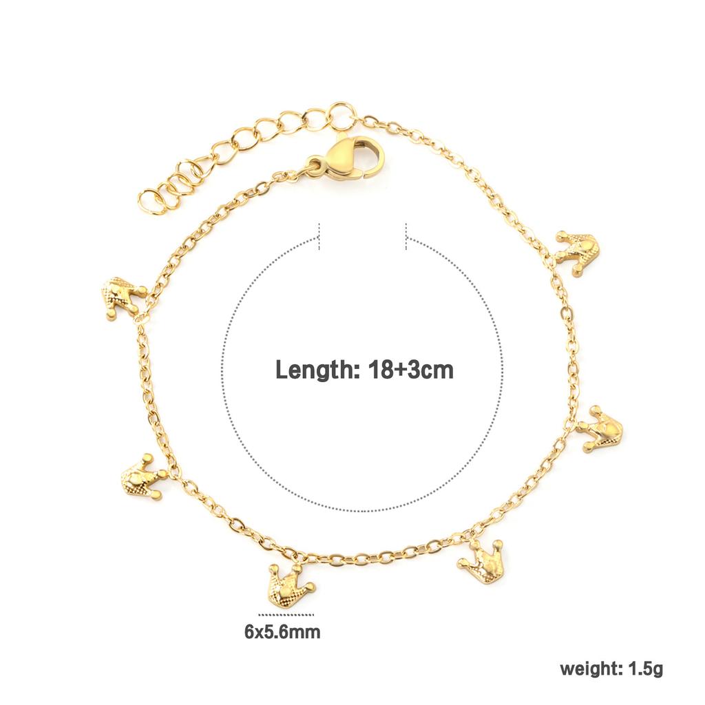 Bracelet Cute Sweet Butterfly Dragonfly Pendant with White Diamond Bracelet Stainless Steel Jewelry