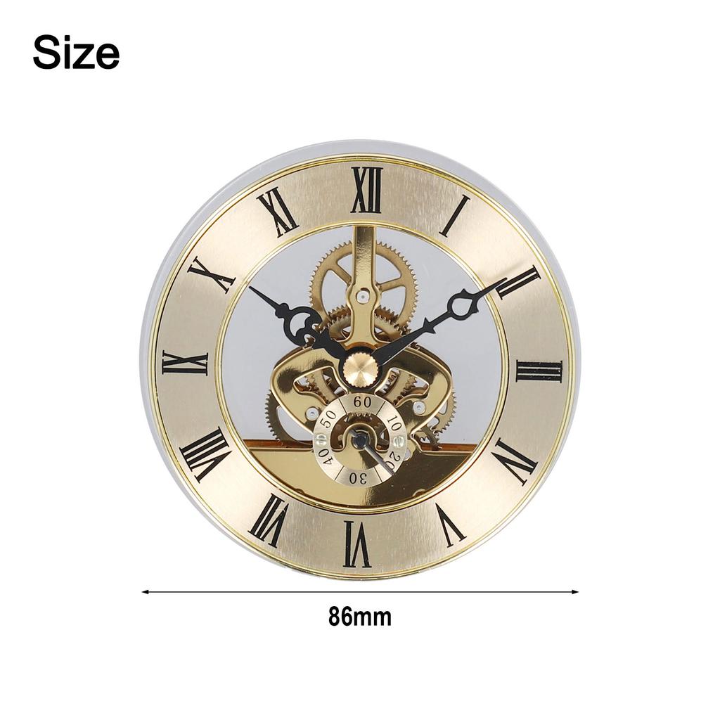 Replacement Clock Insert Plastic Skeleton Clock Insert 86mm Clock Movement DIY Parts Diameter 86mm High Quality