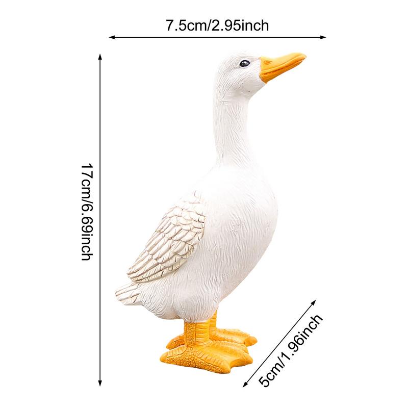 Cute Duck Drinking Water Ornaments Yard Decoration Simulation Animal Garden Pool Fish Pond Water Feature Decoration Outdoor