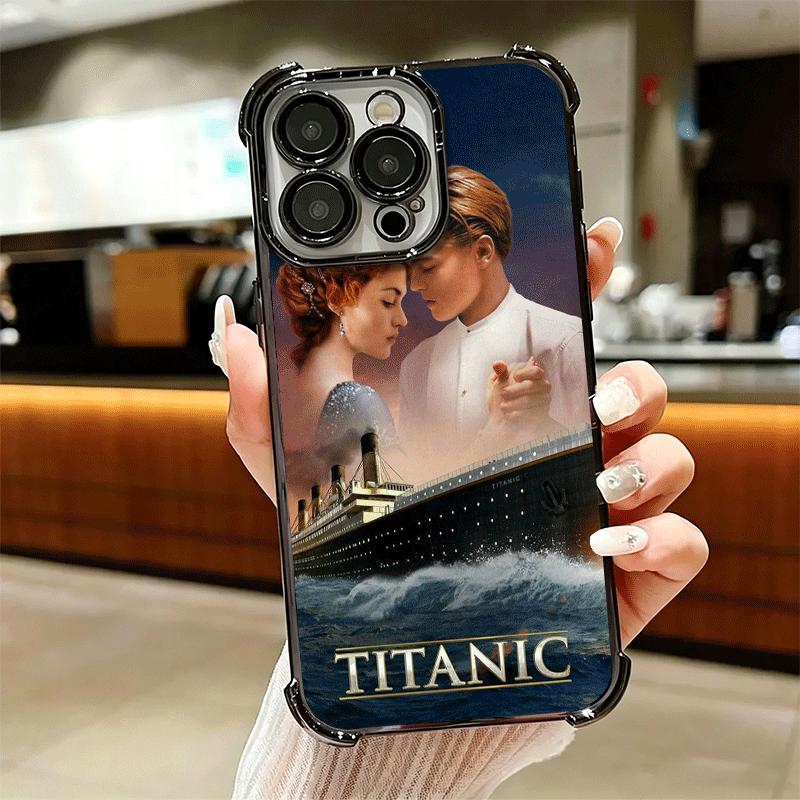 Titanic Movie Rose Jack Soft Phone Case For iPhone 15 16 17 Air 14 Pro Max 16E Plus 13 12 Mini Plating Anti-Fall Fundas