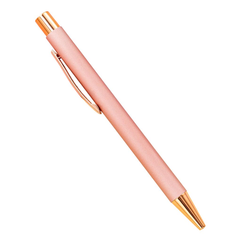 Retractable Ballpoint Pen 1.0mm Writing Pen Metal Ballpoint Pen Black Ink Stationery Pen for Student Teacher