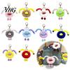 Sausage Mouth Doll Keychain Creature Plush Keychain, Cartoon Fuzzy Ball Keyring Pendant, Pendant Decorative for Handbags Purses Backpacks &