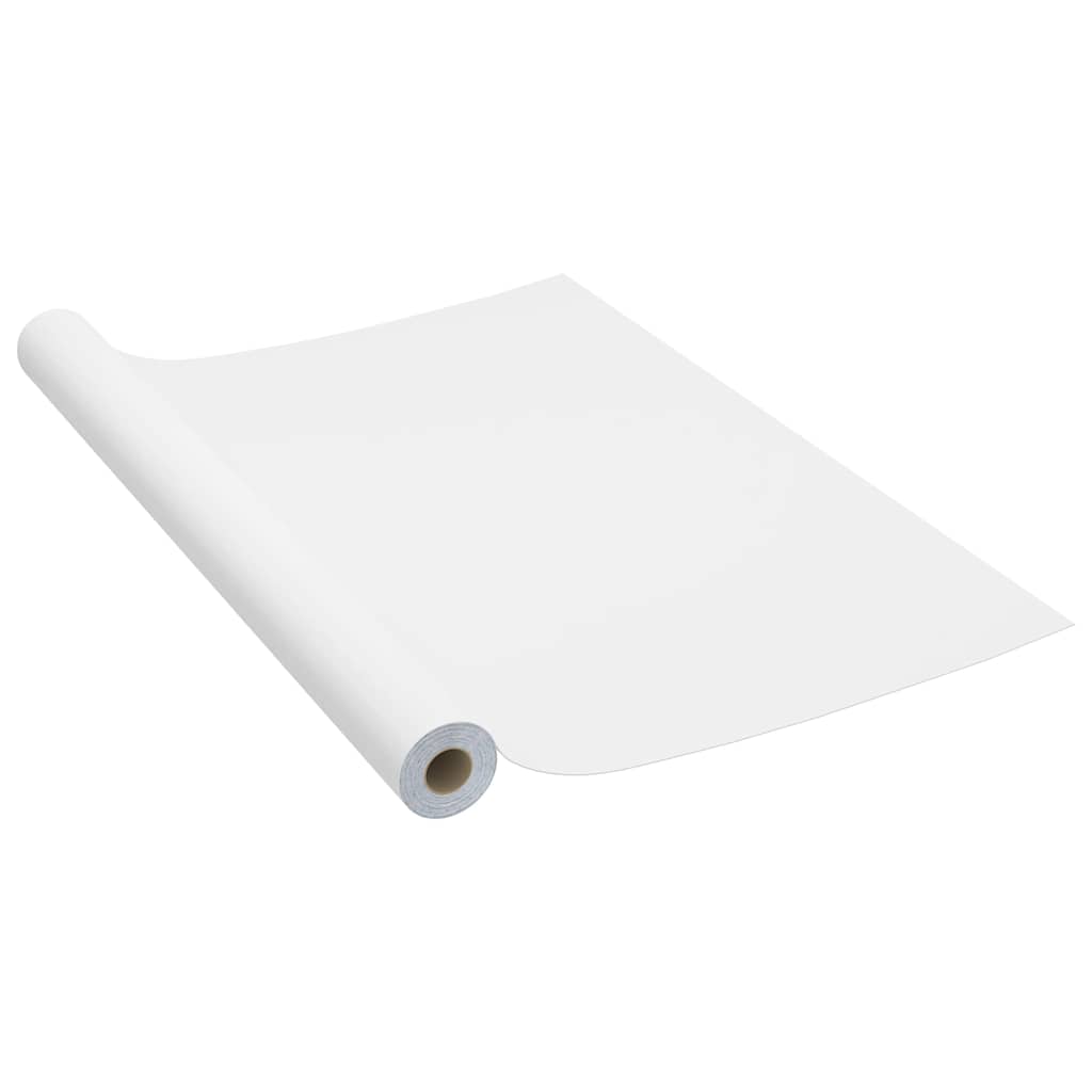 Vidaxl Self-Adhesive Furniture Veneer, White, 500X90 Cm, Pvc