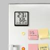 Minimalist Magnetic Digital Clock LED Temperature Display Home Hygrometer Black White Multi-Functional Wall Clock Home Use2