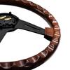 Nardi 14 Inch Wood Grain Racing Steering Wheel 350mm ND Retro Deep Corn Drifting Sport Steering Wheels with Logo Universal