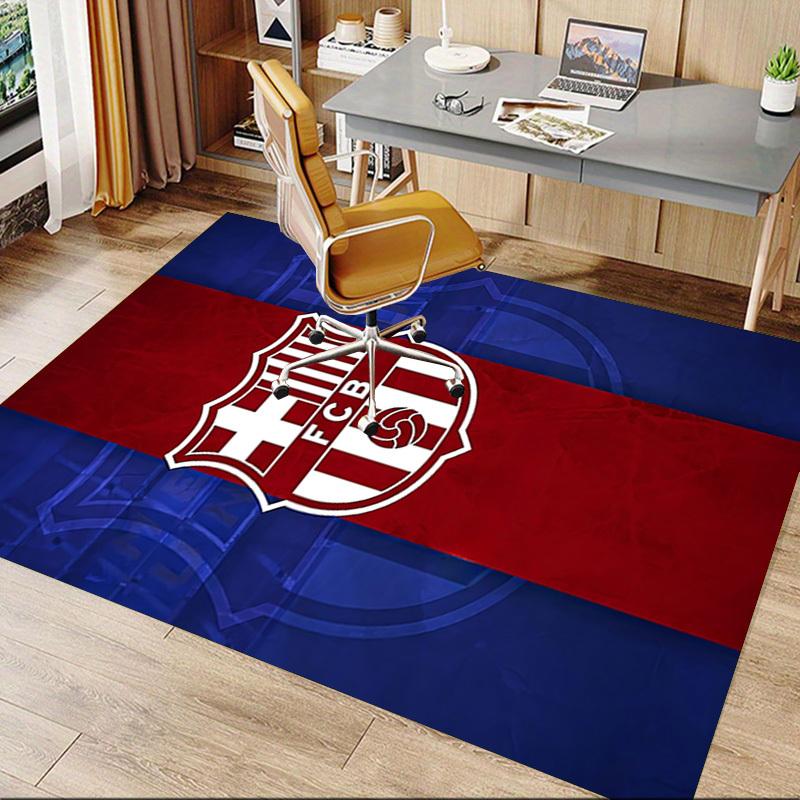 1 stk FC Barcelona Ekstra Stor Sklisikker Gulvteppe, Kontor, Familie, Soverom, Studio Stort Områdeteppe Innendørs Tepper