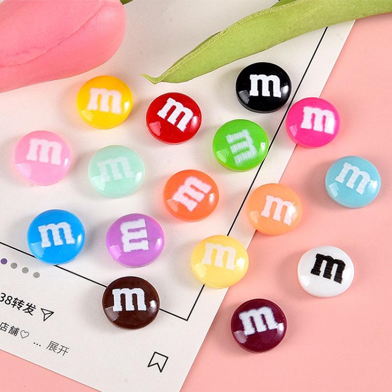 Çizgi Film M&M's Makaron Çikolata Reçine Takı Telefon Kılıfı ve Stand Yama