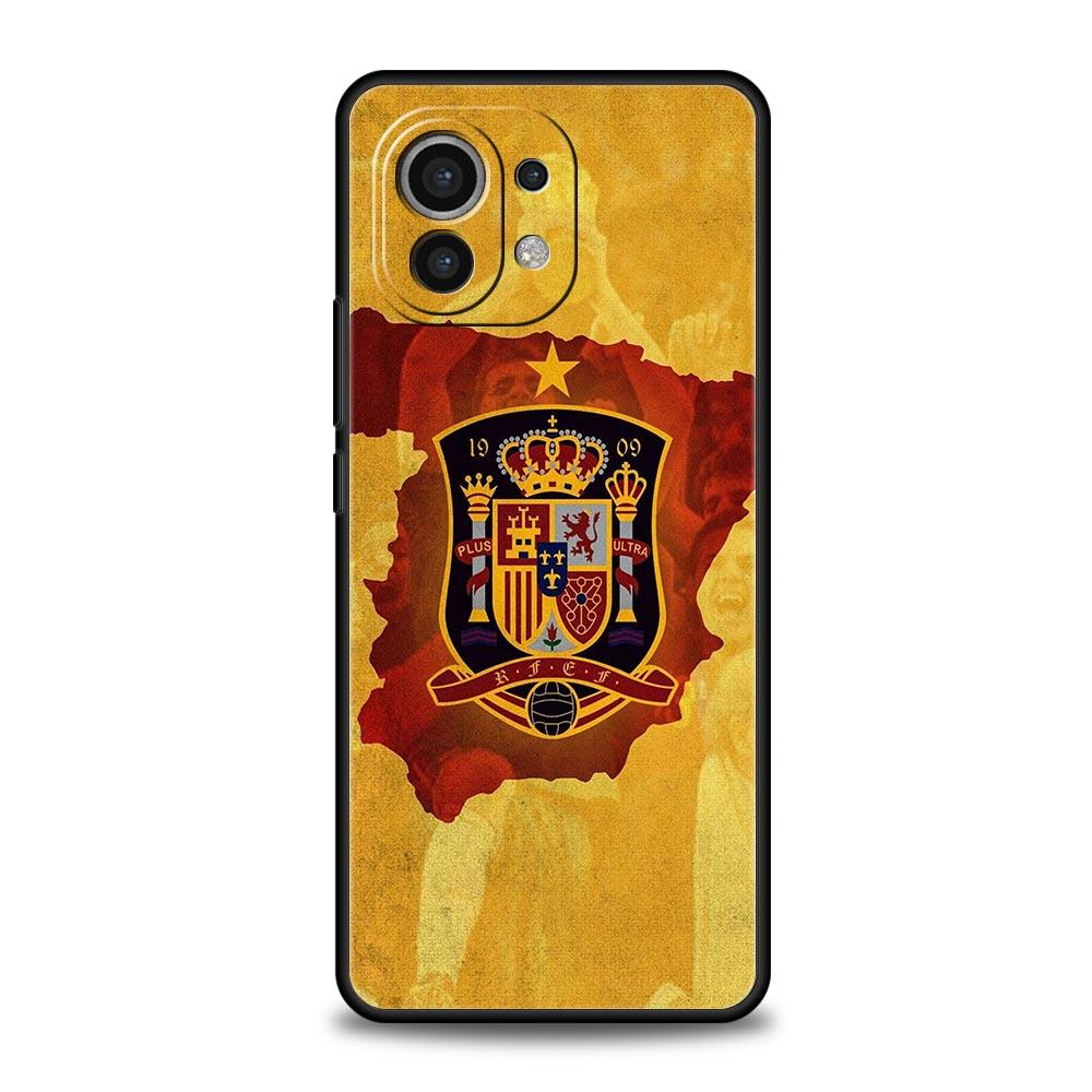 Spain Flag Phone Case For Xiaomi 14 13T 12T Pro 12 13 11 Ultra Mi Note 10 Lite 10T 5G 11X Pro 11T 11i 9T Soft Silicone Cover