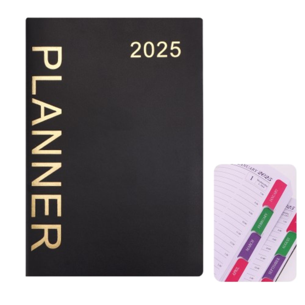 Verdickter 2025 Terminplaner Notizblock Index Design Tagebuch Schreibblöcke Schule