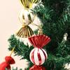 4pcs Colorful Christmas Candy Pendants Christma Tree Hanging Plastic Colorful Candy Painted Electroplating Santa Claus