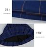Plaid British Style Girls' Uniform Set for Kindergarten & Elementary School