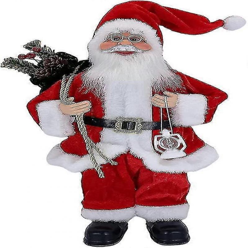 Santa Claus Ornament 30cm Standing Santa Claus Christmas Ornament C...