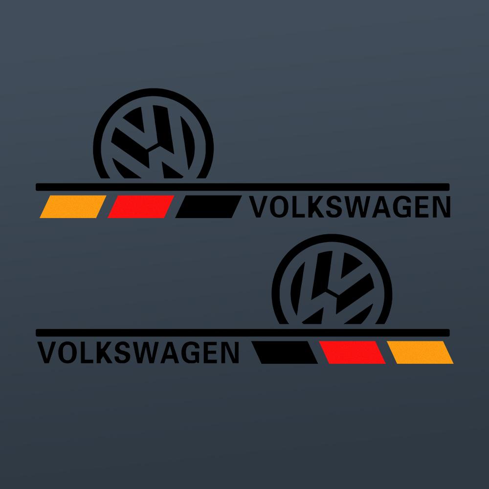 

2Pcs Car Body Decoration Stickers Personlized Logo Decals Accessories For VW GTI Golf Polo Passat Mk6 MK7 Tiguan R32 RLine Jetta