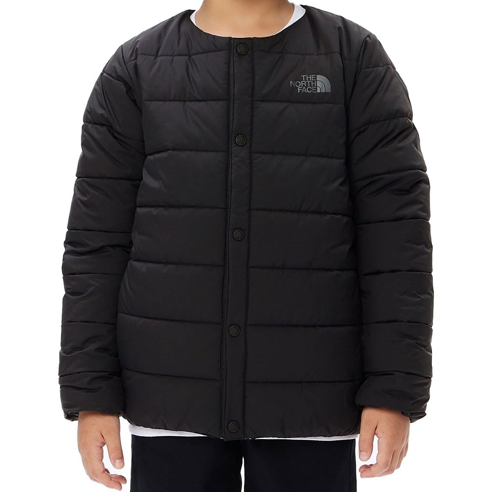 The North Face Micro Zephyr and Size 120 Kids' Cardigan, Unisex, Lightweight, Warm, Cold-Weather, Black,