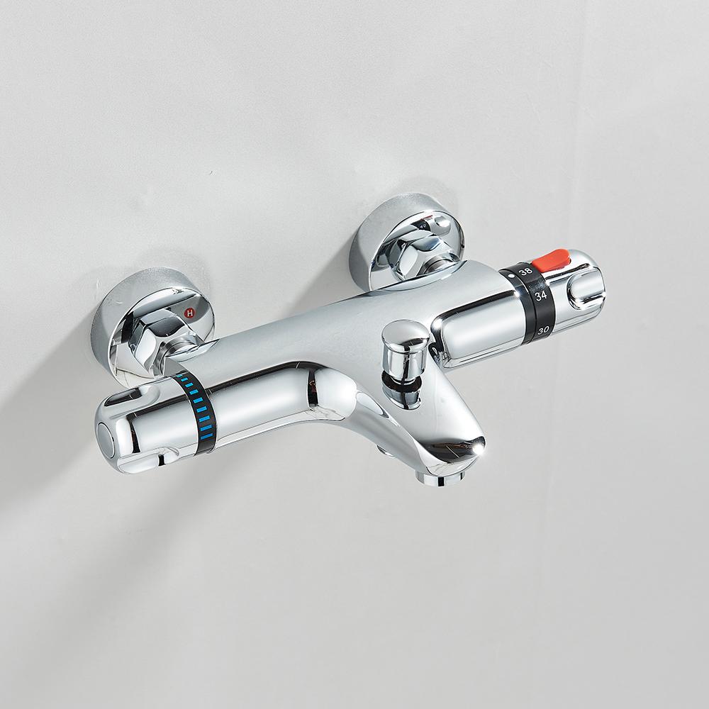 Thermostatic Shower Faucet Mixing Valve Thermostatic Faucet Shower Faucet Bathroom Combination Water Long Spout Bathtub Faucet HW3