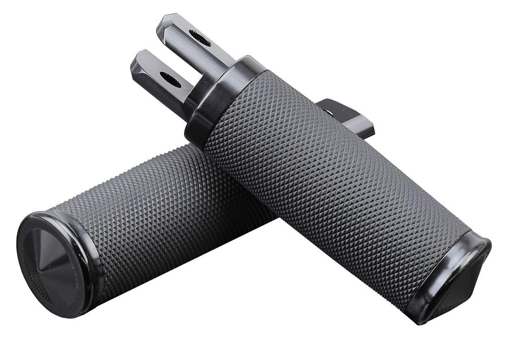 Kijima HD-05436 Motorcycle Parts Foot Peg Metra Type Aluminum Billet Softail ('18-) Front Black