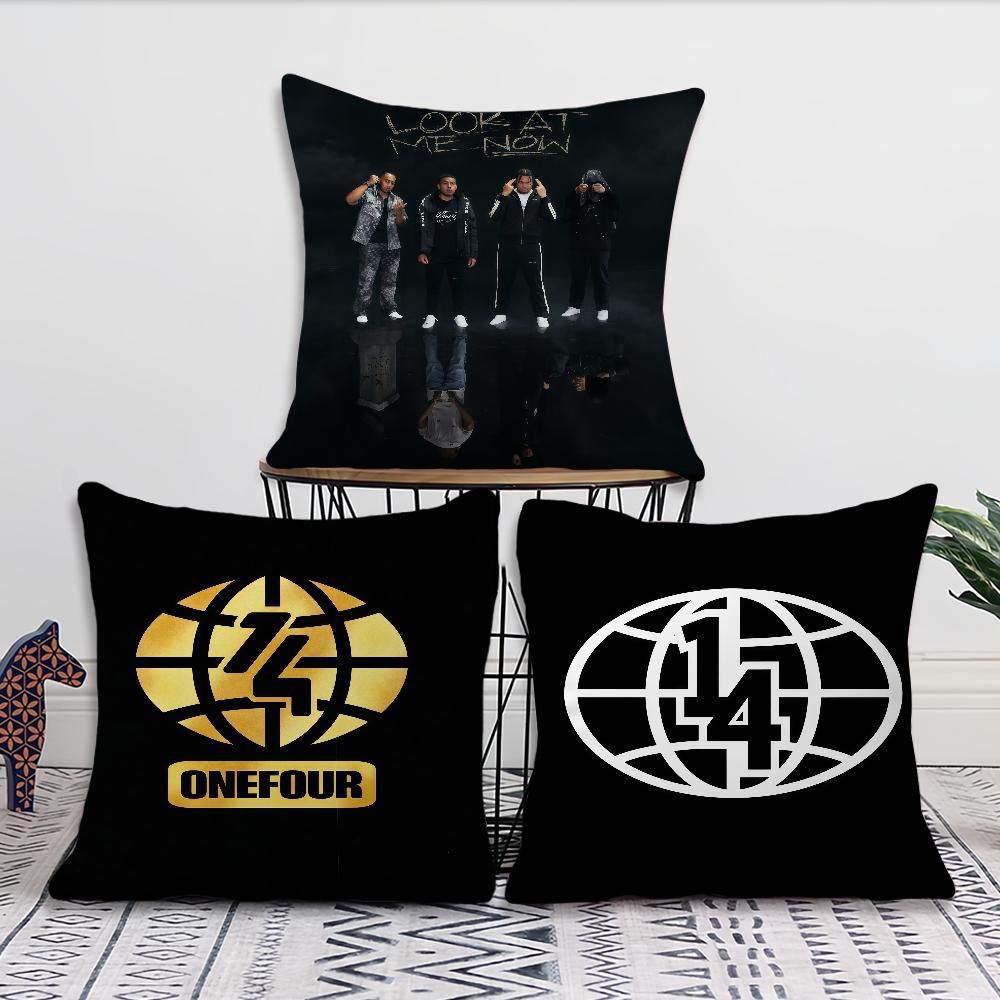 Onefour Hip Hop Rapper cushion cover Pillow Case Square Cushion Room Bedroom Headboard Sofa Living Backrest Nap Time