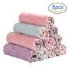 8PCS Microfiber Towel Absorbent Kitchen Cleaning Cloths Non-stick Oil Dish Towel Rags Napkins Tableware Household Cleaning Towel