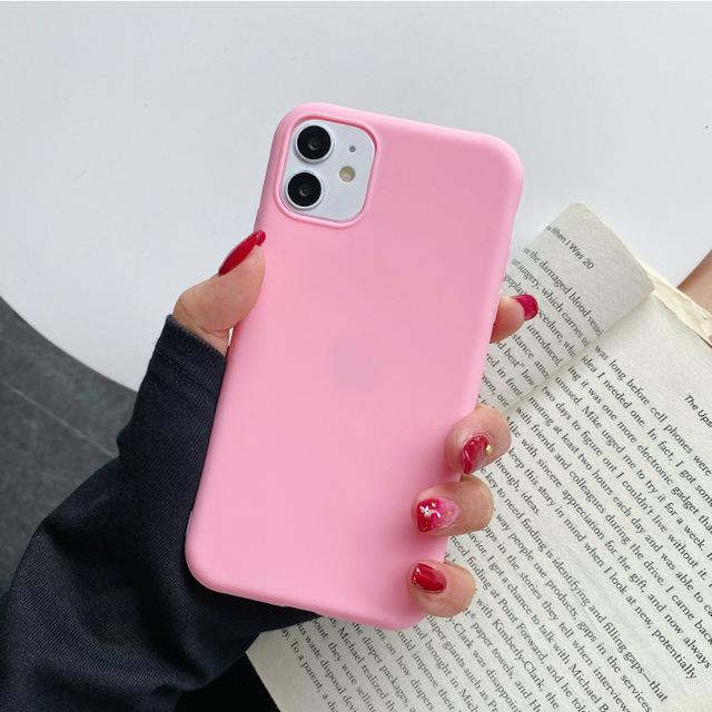 Candy Color Silicone Phone Case For Iphone 14 Pro Max Case For Iphone 14 ProMax Iphone14 14 Plus Matte Soft Tpu Back Cover