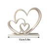 New Heart Sculpture Valentine Gift Black White Modern Design Bookshelf Desktop Decor Home Decor Art Minimalist Love Decoration