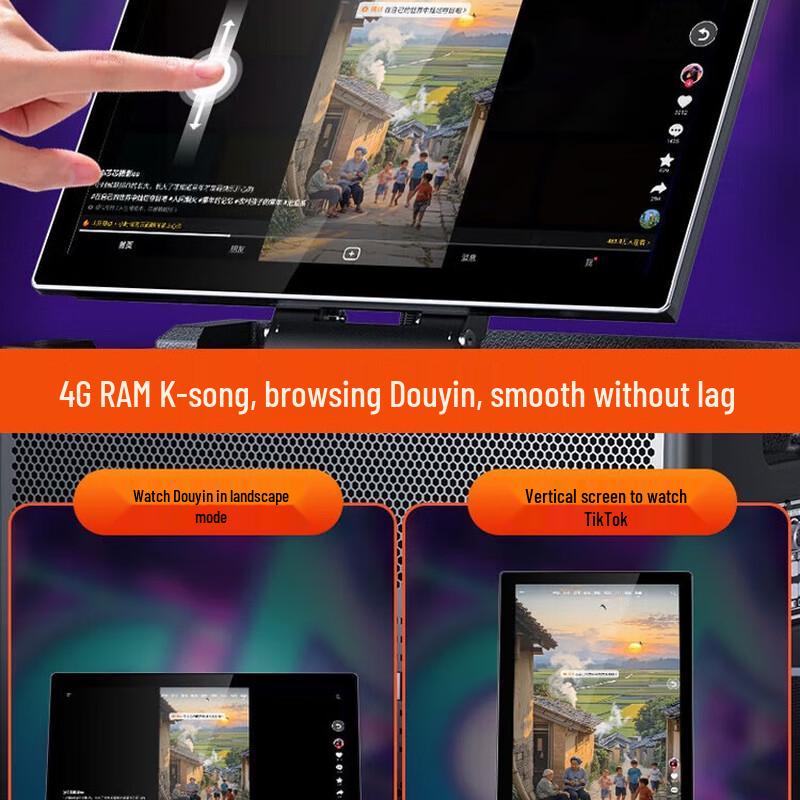 SANSUI Portable Outdoor Karaoke Speaker