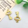 3-Color DIY Alloy Retro Key Jewelry Pendants