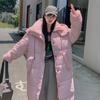Cotton Clothes Women's Long Over the Knee Loose Thickened Korean Winter Jacket Padded Jacket 2025 New Hooded Versatile Cotton Clothes Women