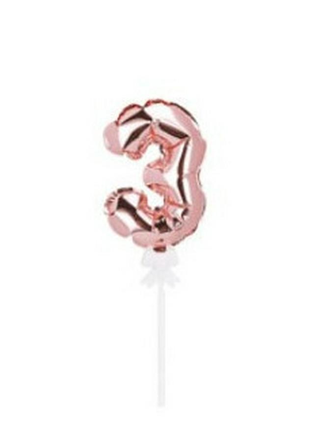 Balon din aluminiu auto-gonflabil de 14 cm cu număr, decor pentru tort, petrecere de aniversare 0-9 inserție.