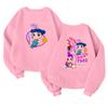 Children's Fashionable Lightweight Long-sleeved Round Neck Pullover With Pockets Printed Pullover