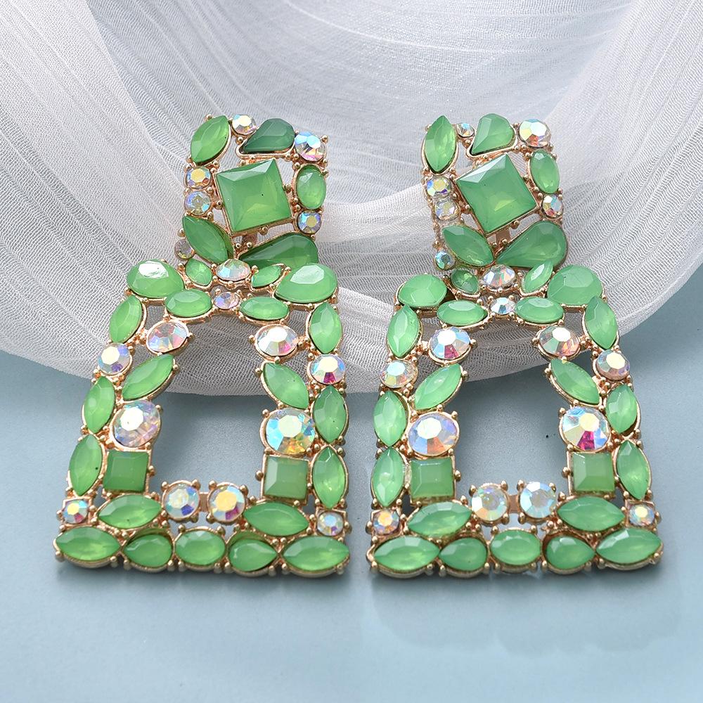 

Ретро серьги-капли с кристаллами и драгоценными камнями для женщин светло-зеленый