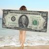 Dollar Luxury Microfiber Printed Beach Towel Mountain Climbing Yoga Beach Swimming Running Absorbent Soft Towel