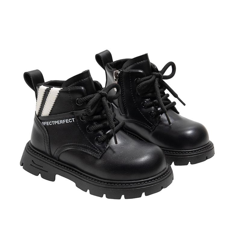 Girls' Warm Cotton Boots and Boys' Casual Boots Korean Style Short Boots