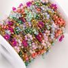 1 Meters Stainless Steel Chain Jewelry Making Golden Chain Sun Flower Beads Chain DIY Jewelery Handmade Materials Making Crafts