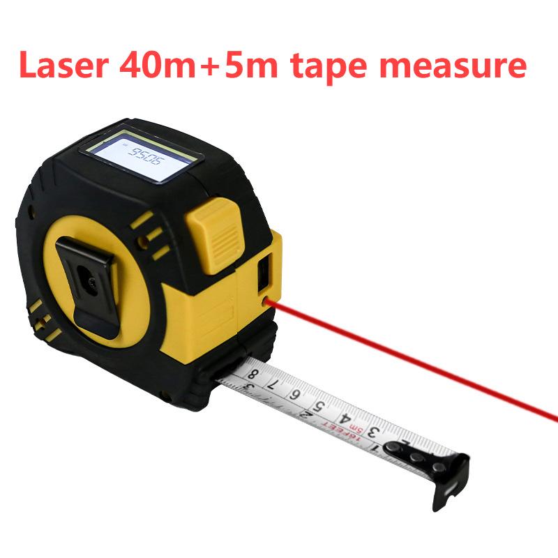 

Laser 40m/80m+5m Tape Measure 2in1 Infrared Laser Distance Meter Rechargeable 80m 40m+5m Tape Measure Distance Meter 40m